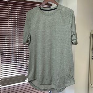 Drysense Short Sleeve Green Twill Sz. L